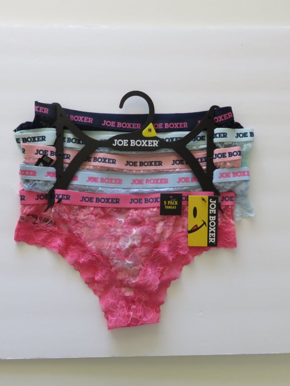 (#131) Joe Boxer's 5 pack Lace Tangas Panties Underwear Size M